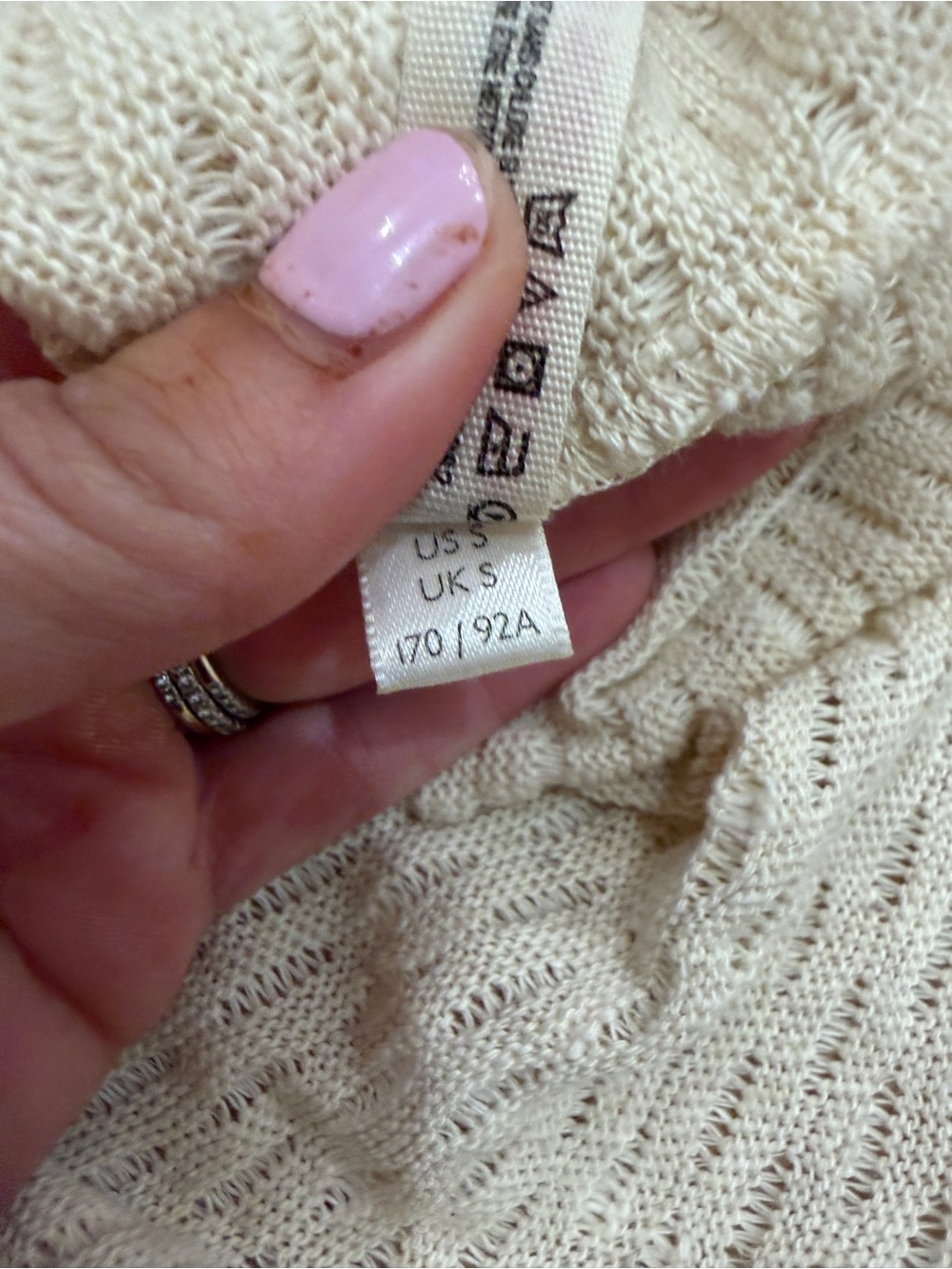Free People Beach Sweet as Can Be Ivory V-Neck Maxi Dress Small NWT - Picture 6 of 10